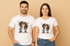 Valentine Whimsical Love Couple T-Shirt