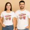 Burger and Fries Valentine Couple T-Shirt