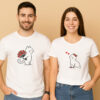 Cats in Love Couple T-Shirt