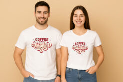 Coffee Is My Valentine Couple T-Shirt