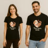 Cute Dog Valentine Couple T-Shirt