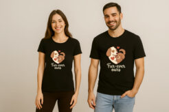 Cute Dog Valentine Couple T-Shirt