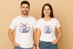 Cute Panda Couple T-Shirt