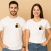 Cute Cat Kitties in Love Couple T-Shirt