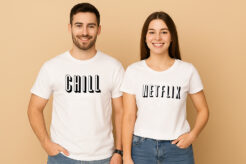 Chill Netflix Couple T Shirt