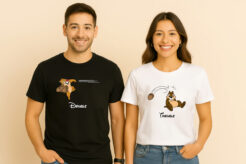 Chip And Dale Double Trouble Couple T-Shirt