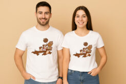 Chip and Dale Chipmunks Couple T-Shirt
