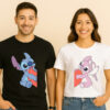 Stitch and Angel Heart Couple T-Shirt