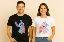 Stitch and Angel Heart Couple T-Shirt