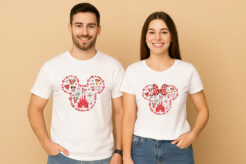 Disney Mickey Minnie Couple T-Shirt