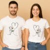 Funny Matching Rose Couple T-Shirt
