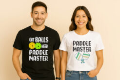 Funny Pickleball Paddle Couple T-Shirt