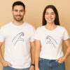 Half Heart Hands Couple T-Shirt