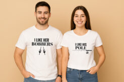 I Like Her Bobbers I Like His Pole Couple T Shirt