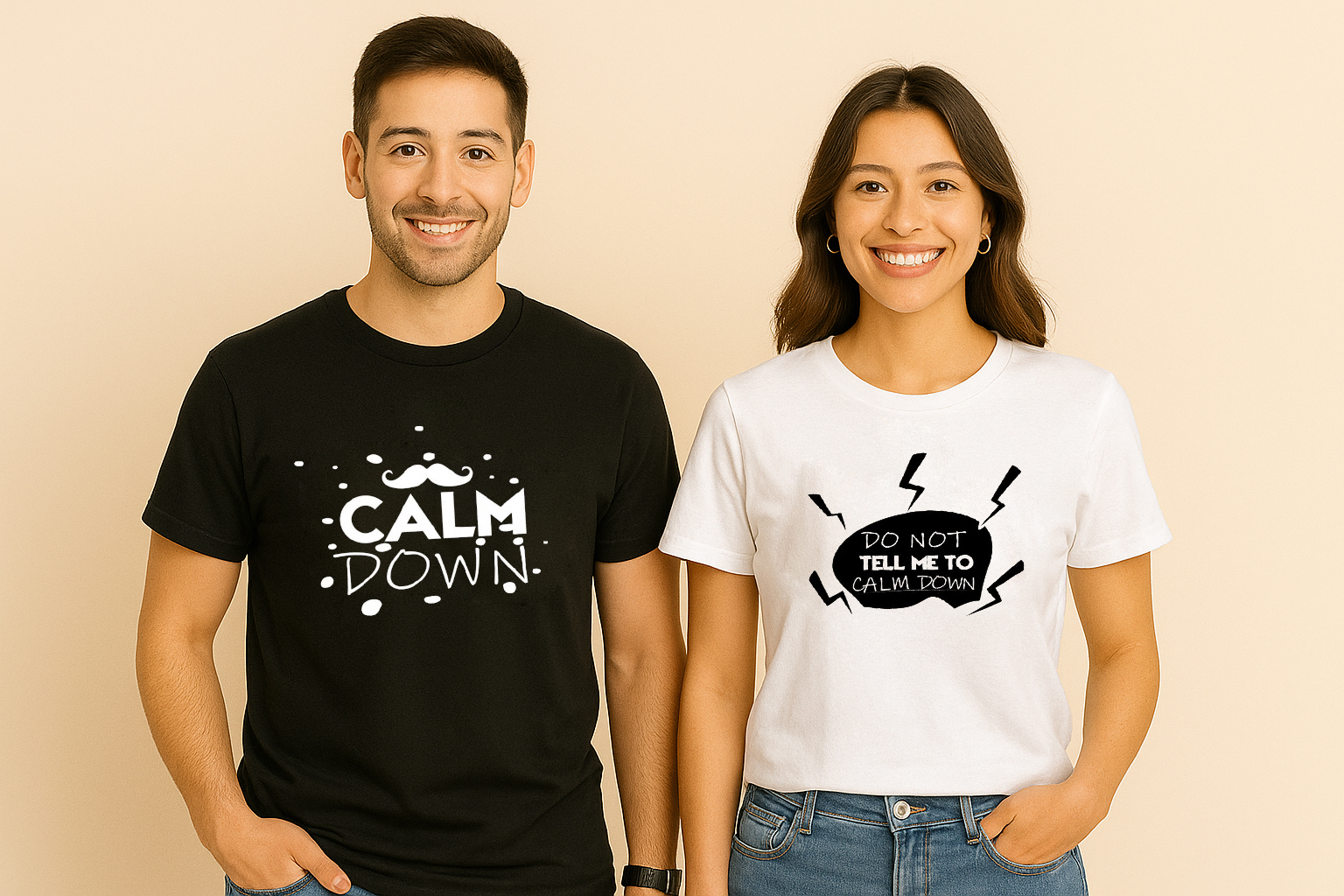 Mr Calm Down Mrs Do Not Tell Me To Calm Down Couple T Shirt