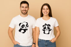 Panda's Cute Couple T Shirt