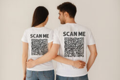 Scan Me Couple T Shirt Back
