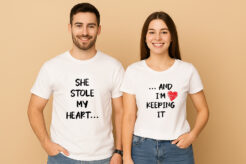 She Stole My Heart And I'm Keeping It Couple T Shirt